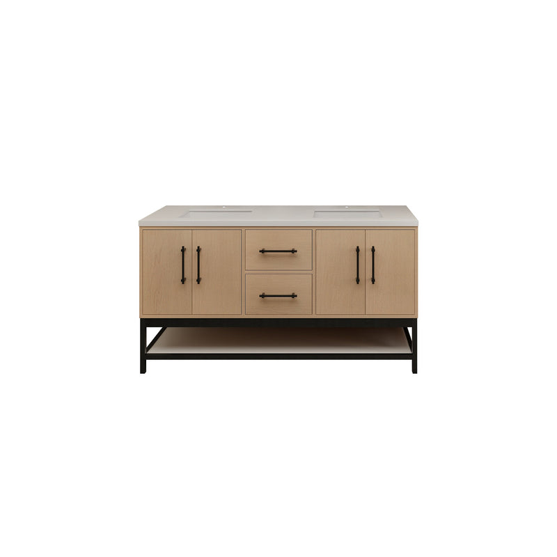 Moreno Bath VICTORIA-FM Victoria Freestanding Open Shelf Bathroom Vanity 24" - 84"