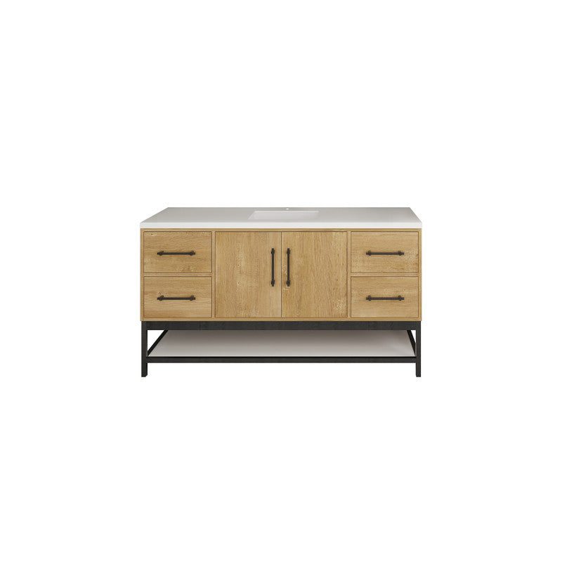 Moreno Bath VICTORIA-FM Victoria Freestanding Open Shelf Bathroom Vanity 24" - 84"