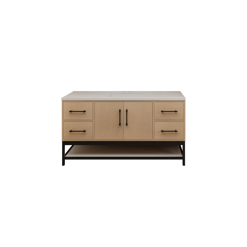 Moreno Bath VICTORIA-FM Victoria Freestanding Open Shelf Bathroom Vanity 24" - 84"