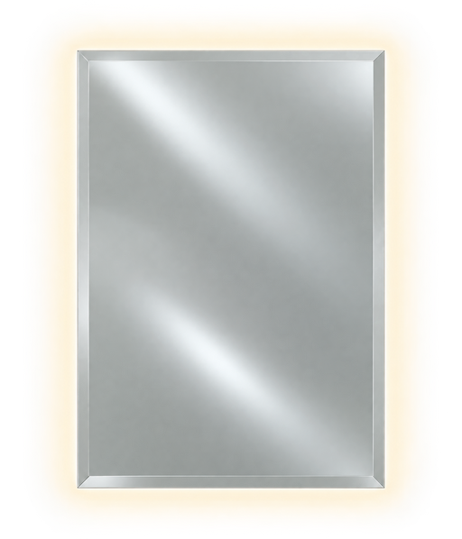Afina RM-620-LED Radiance 20" W x 26" H Frameless Rectangular Bevel Wall Mirror with LED Backlighting