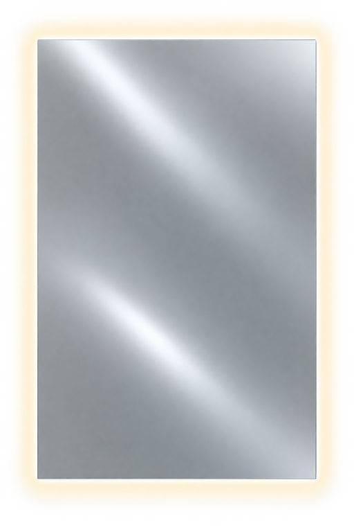 Afina RM-624-P-LED Radiance 24" W x 30" H Frameless Rectangular Polished Edge Wall Mirror with LED Backlighting