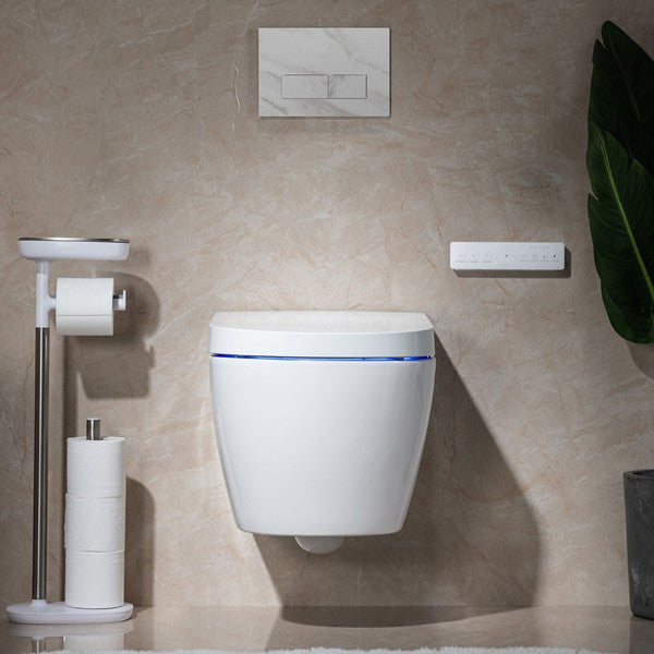 Trone STV7216 Vivenza Wall-Hung Smart Bidet Toilet with Auto Flush, Heated Seat and Dryer
