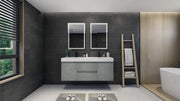 Moreno Bath FORTUNE60D Fortune 60" Floating Bathroom Vanity Set with Reinforced Acrylic Double Sink Top - view 16