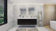 Moreno Bath FORTUNE72D Fortune 72" Floating Bathroom Vanity Set with Reinforced Acrylic Double Sink Top - view 12