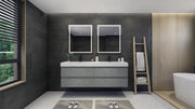 Moreno Bath FORTUNE72D Fortune 72" Floating Bathroom Vanity Set with Reinforced Acrylic Double Sink Top - view 16