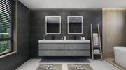 Moreno Bath FORTUNE84D Fortune 84" Floating Bathroom Vanity Set with Reinforced Acrylic Double Sink Top - view 15