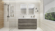 Moreno Bath FSANG60D Angeles 60" Freestanding Bathroom Vanity Set with Double Acrylic Sinks - view 12