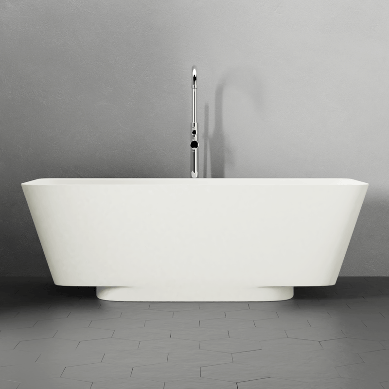 Magnus 132432 66" Avoca Solid Surface Stone Resin Freestanding Bathtub