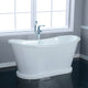 Magnus 101864 66" Bellaire Cast Iron Skirted Bateau Tub