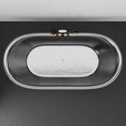 Magnus 139031 66" Forhaster Antique Copper Clawfoot Double-Slipper Tub - Nickel Interior - view 6