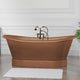 Magnus 139012 66" Gardena Copper Double-Slipper Roll-Top Pedestal Tub