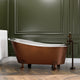 Magnus 157428 66" Jadaro Single Slipper Copper Clawfoot Tub with Rolled Rim