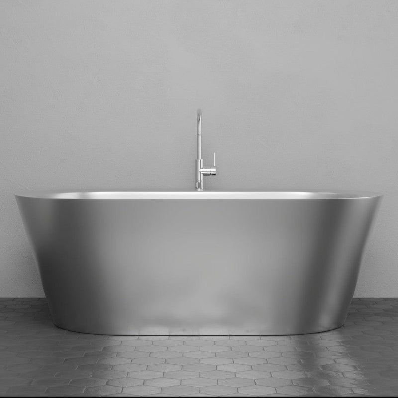 Magnus 158089 66" Landon Double Walled Stainless Steel Freestanding Tub - view 3
