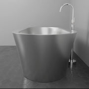 Magnus 158089 66" Landon Double Walled Stainless Steel Freestanding Tub - view 4