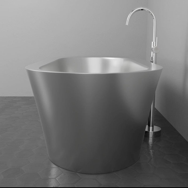 Magnus 158089 66" Landon Double Walled Stainless Steel Freestanding Tub - view 4