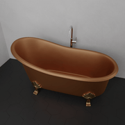 Magnus 117093 67" Allons Copper Slipper Clawfoot Tub - Lion Feet - view 6