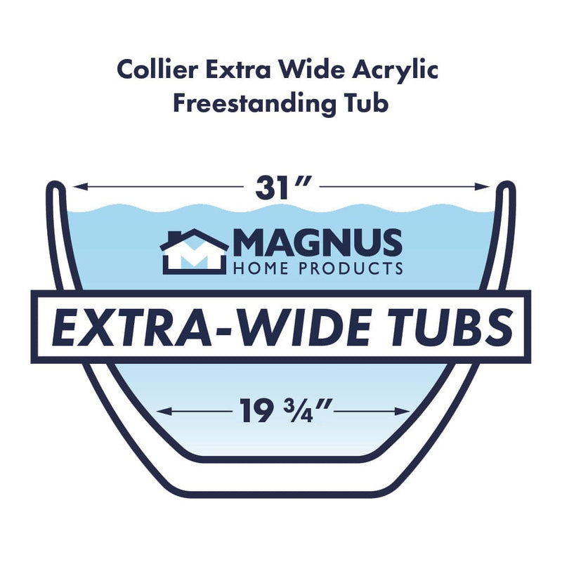Magnus 157807 67" Collier Acrylic Freestanding Tub with Insulation