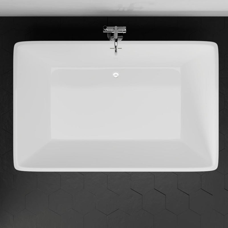 Magnus 146629 67" Extra Deep Asher Acrylic Rectangular Freestanding Tub with Insulation