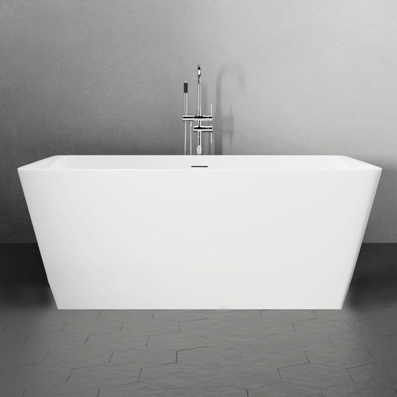 Magnus 146629 67" Extra Deep Asher Acrylic Rectangular Freestanding Tub with Insulation