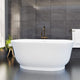 Magnus 157062 67" Extra Wide/Extra Deep Burney Acrylic Freestanding Tub with Insulation