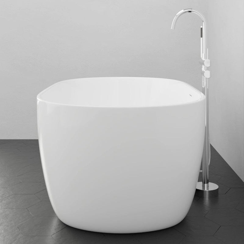 Magnus 157060 67" Extra Wide/Extra Deep Foster Acrylic Freestanding Tub with Air Jets and Insulation