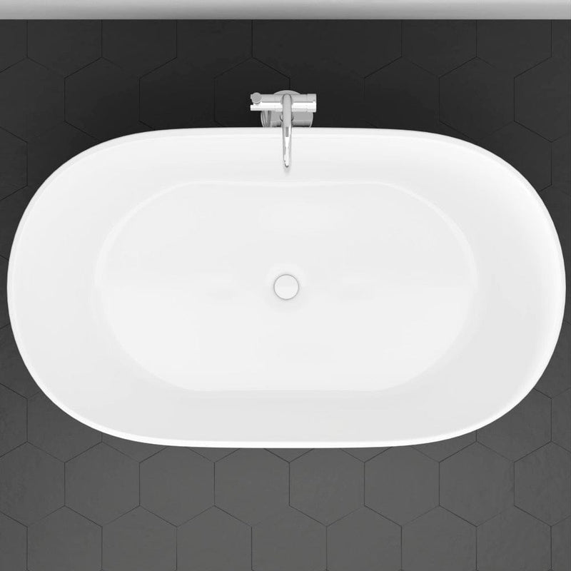 Magnus 157060 67" Extra Wide/Extra Deep Foster Acrylic Freestanding Tub with Air Jets and Insulation