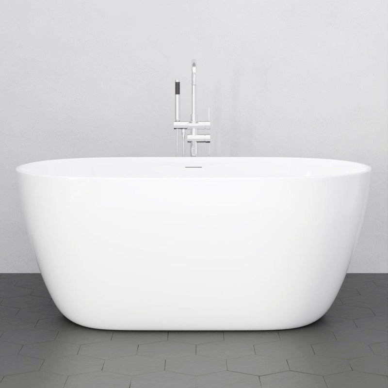 Magnus 157060 67" Extra Wide/Extra Deep Foster Acrylic Freestanding Tub with Air Jets and Insulation