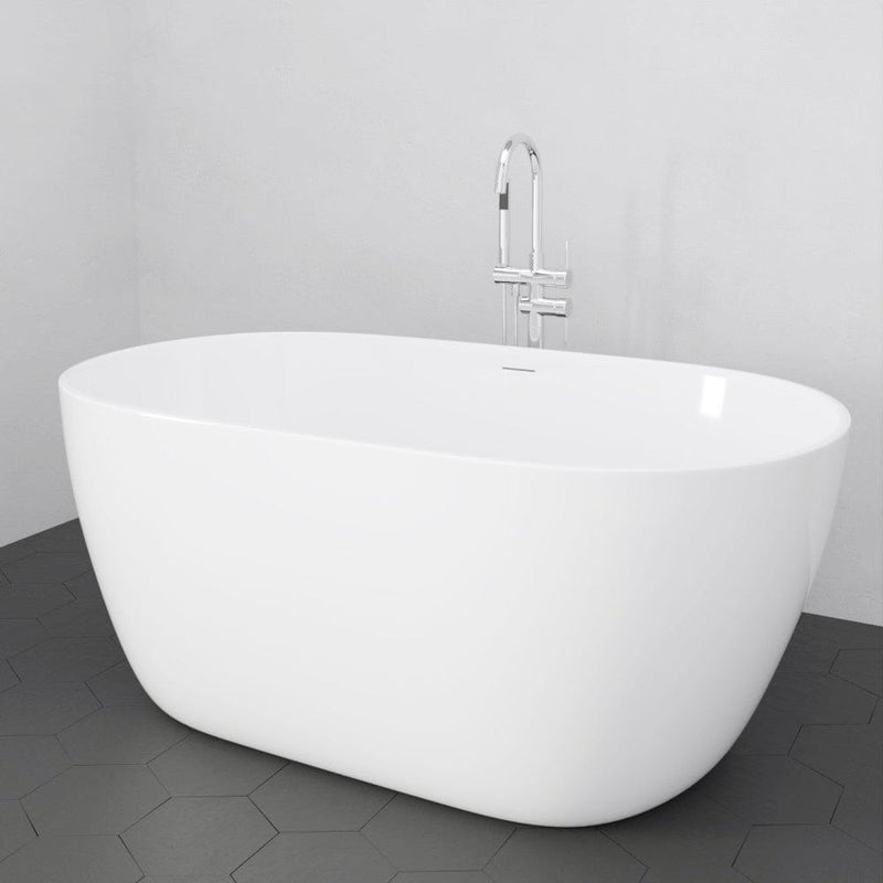 Magnus 157060 67" Extra Wide/Extra Deep Foster Acrylic Freestanding Tub with Air Jets and Insulation
