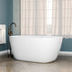 Magnus 157059 67" Extra Wide/Extra Deep Foster Acrylic Freestanding Tub with Insulation