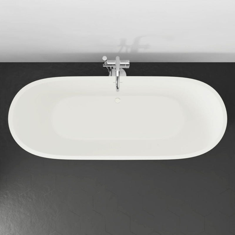 Magnus 132426 67" Fortson Solid Surface Stone Resin Freestanding Bathtub