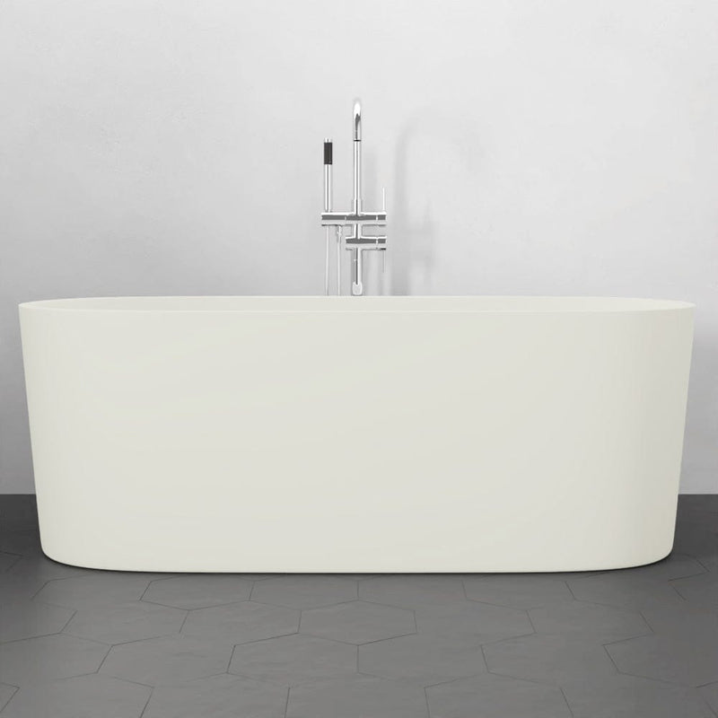 Magnus 132426 67" Fortson Solid Surface Stone Resin Freestanding Bathtub