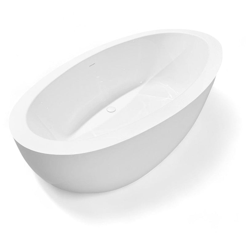 Magnus 157799 67" Scott Extra Wide Acrylic Freestanding Tub With Insulation