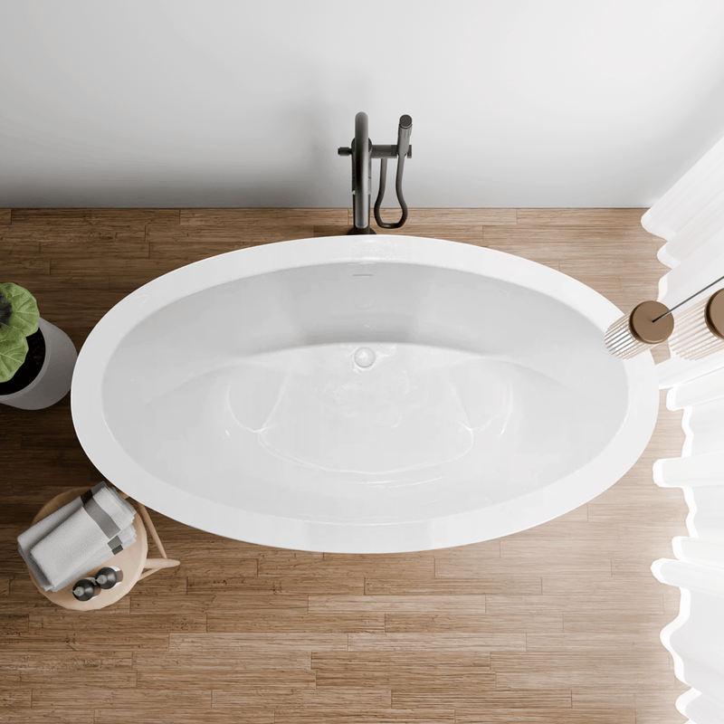 Magnus 157799 67" Scott Extra Wide Acrylic Freestanding Tub With Insulation