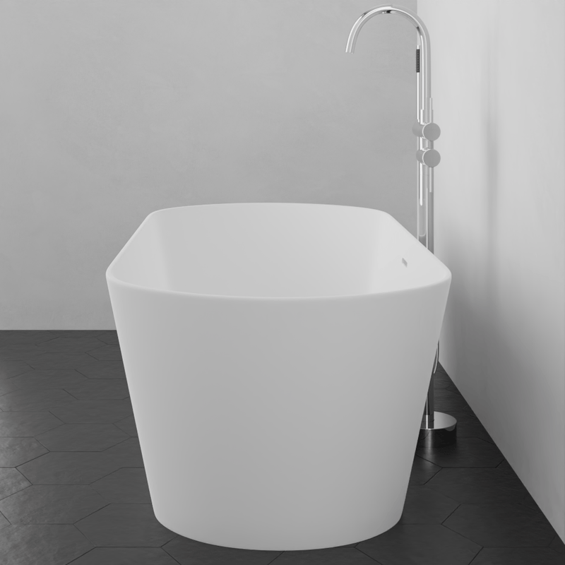 Magnus 141021 67" Vantep Solid Surface Stone Resin Freestanding Bathtub