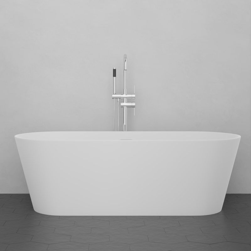 Magnus 141021 67" Vantep Solid Surface Stone Resin Freestanding Bathtub