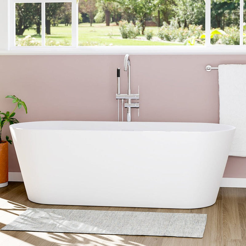 Magnus 141021 67" Vantep Solid Surface Stone Resin Freestanding Bathtub