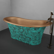 Magnus 150717 68" Curtis Copper Double Slipper Smooth Bathtub - view 2