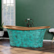 Magnus 150717 68" Curtis Copper Double Slipper Smooth Bathtub
