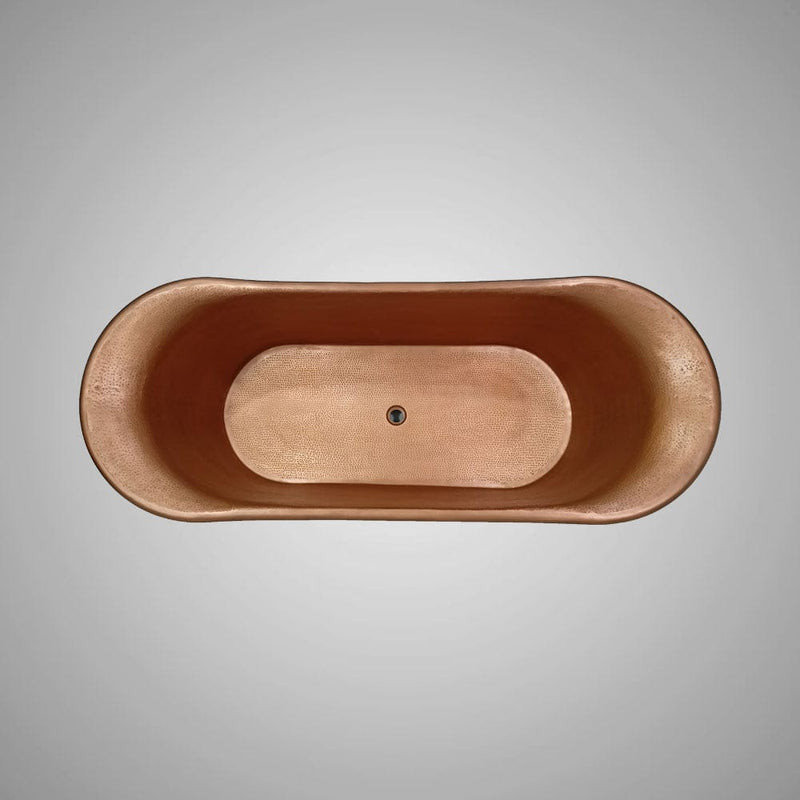 Magnus 150725 68" Sullivan Copper Double Slipper Hammered Bathtub - view 3