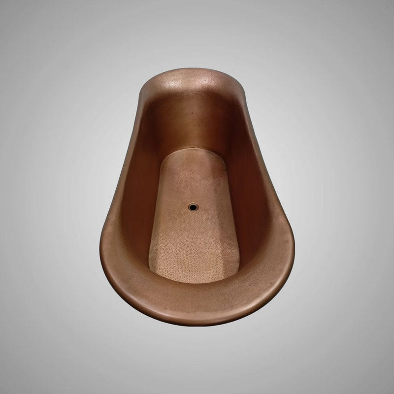 Magnus 150725 68" Sullivan Copper Double Slipper Hammered Bathtub - view 2