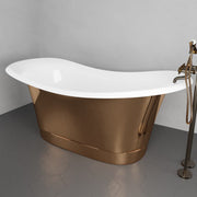 Magnus 150721 68" Tanner Copper Double Slipper Smooth Bathtub - view 3