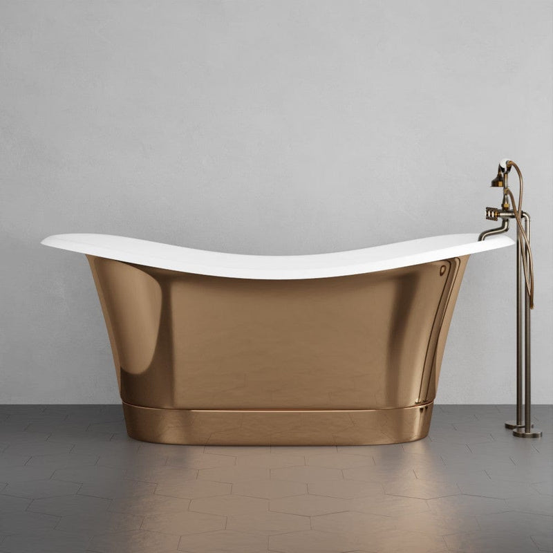 Magnus 150721 68" Tanner Copper Double Slipper Smooth Bathtub - view 2