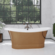 Magnus 150721 68" Tanner Copper Double Slipper Smooth Bathtub