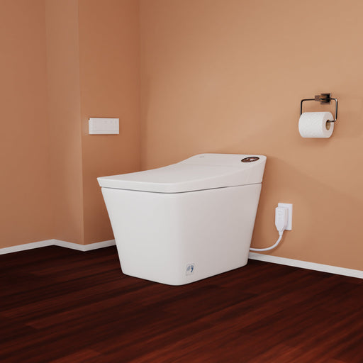 Trone STCH Tahum Smart Bidet Toilet with ToeTouch, Auto Open and Close Lid, Auto Flush and Heated Seat - White