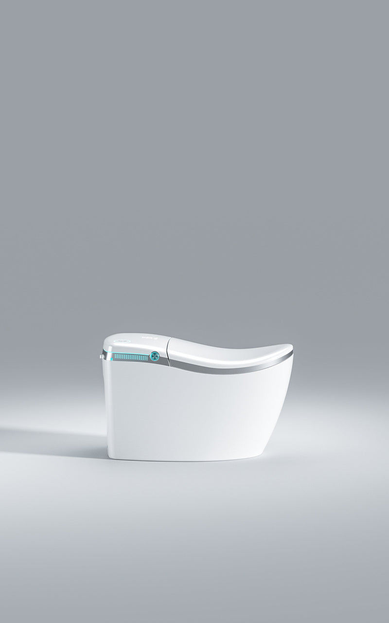 Trone STKK50 Tersova Big & Tall Smart Bidet Toilet with ToeTouch, Auto Open and Close Lid, Auto Flush and Heated Seat - Classic White - view 3