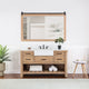 Vinnova 701660-WP-GW Villareal 60" Single Vanity in Weathered Pine with White Farmhouse Basin