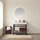 Vinnova 702536-TB-SMB Funes 36" Single Sink Bath Vanity in Matte Black Metal Support