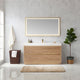 Vinnova 703060-NO-WH Huesca 60" Single Sink Bath Vanity in North American Oak