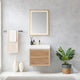 Vinnova 703124-NO-WH Palencia 24" Single Sink Wall-Mount Bath Vanity in North American Oak