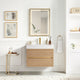 Vinnova 703130-NO-WH Palencia 30" Single Sink Wall-Mount Bath Vanity in North American Oak with White Composite Integral Square Sink Top